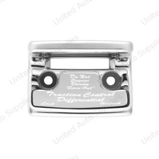 "Traction Control Differential" Switch Guard With Silver Sticker