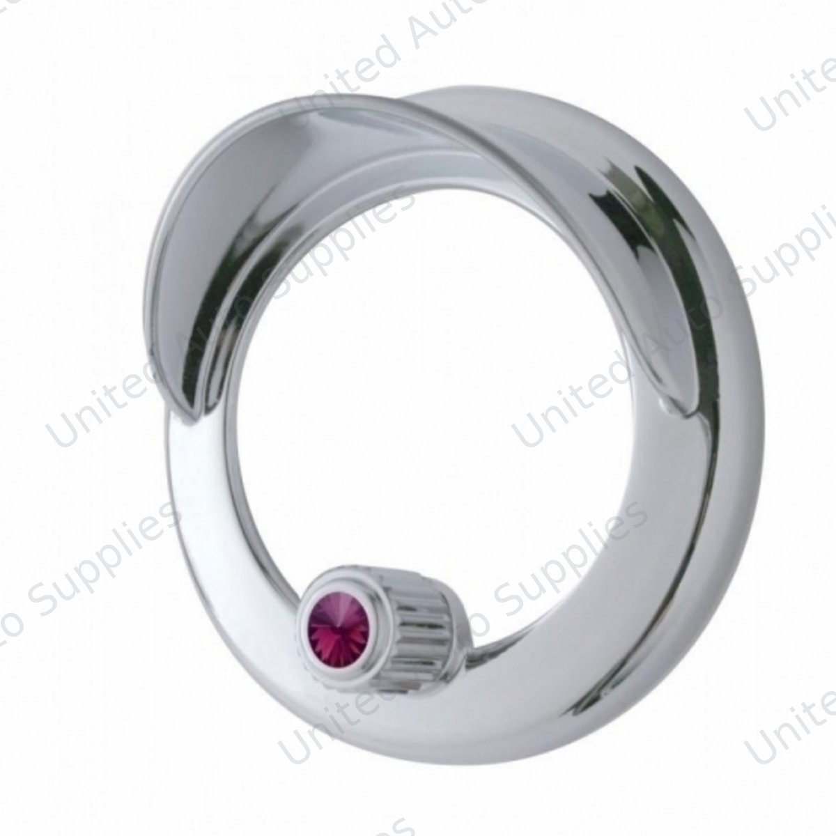 Clock Bezel With Visor For Freightliner Century/Coronado/Columbia - Purple Crystal