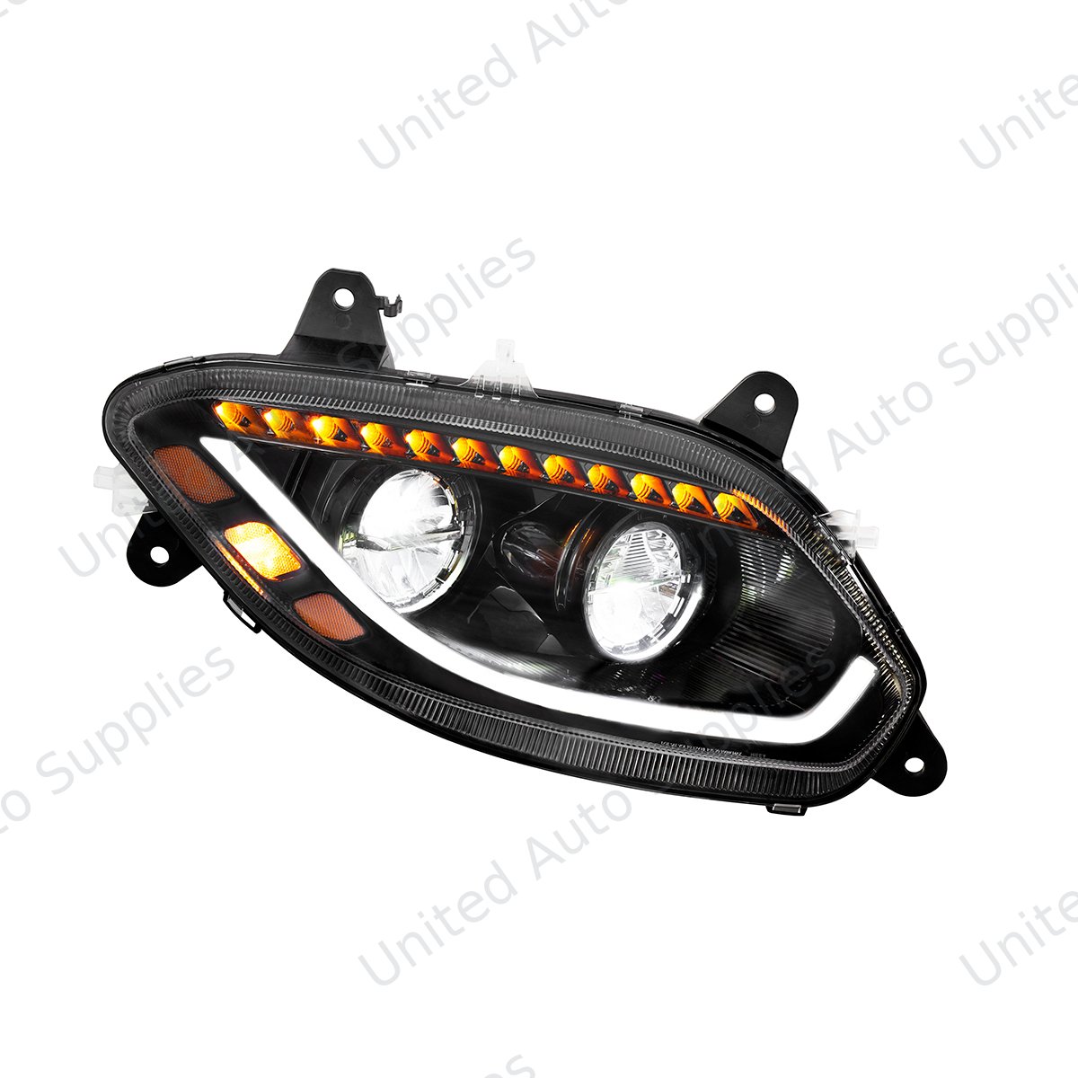 Black LED 86 Headlight For 2018-2026 International LT Truck - Passenger