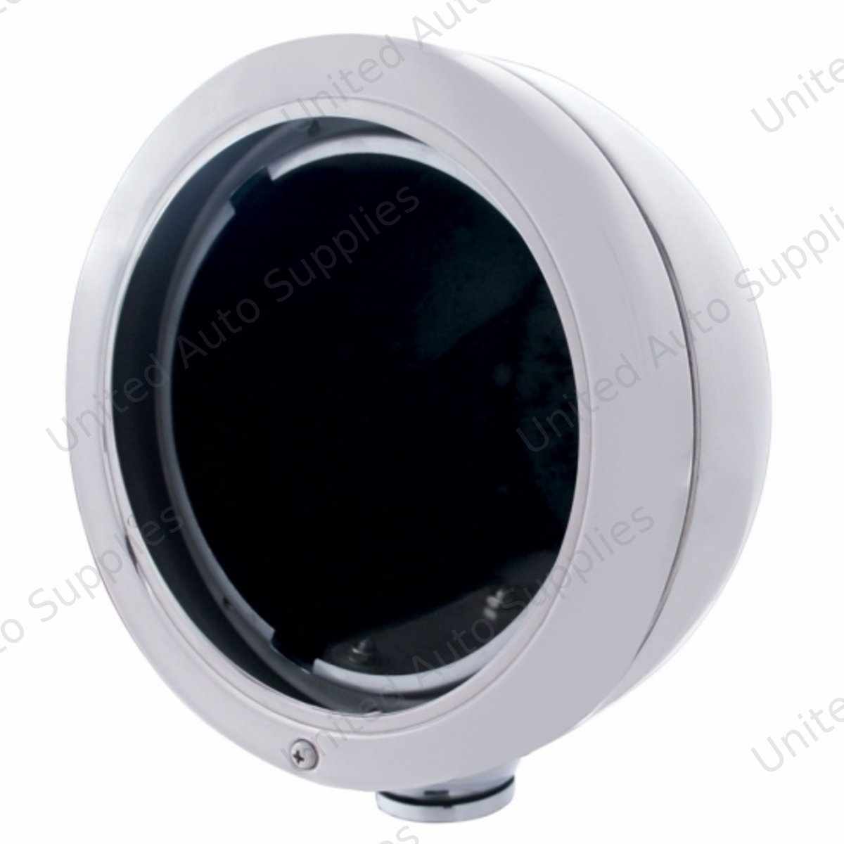 Stainless Steel "BULLET" Classic Headlight Housing - No Turn Signal