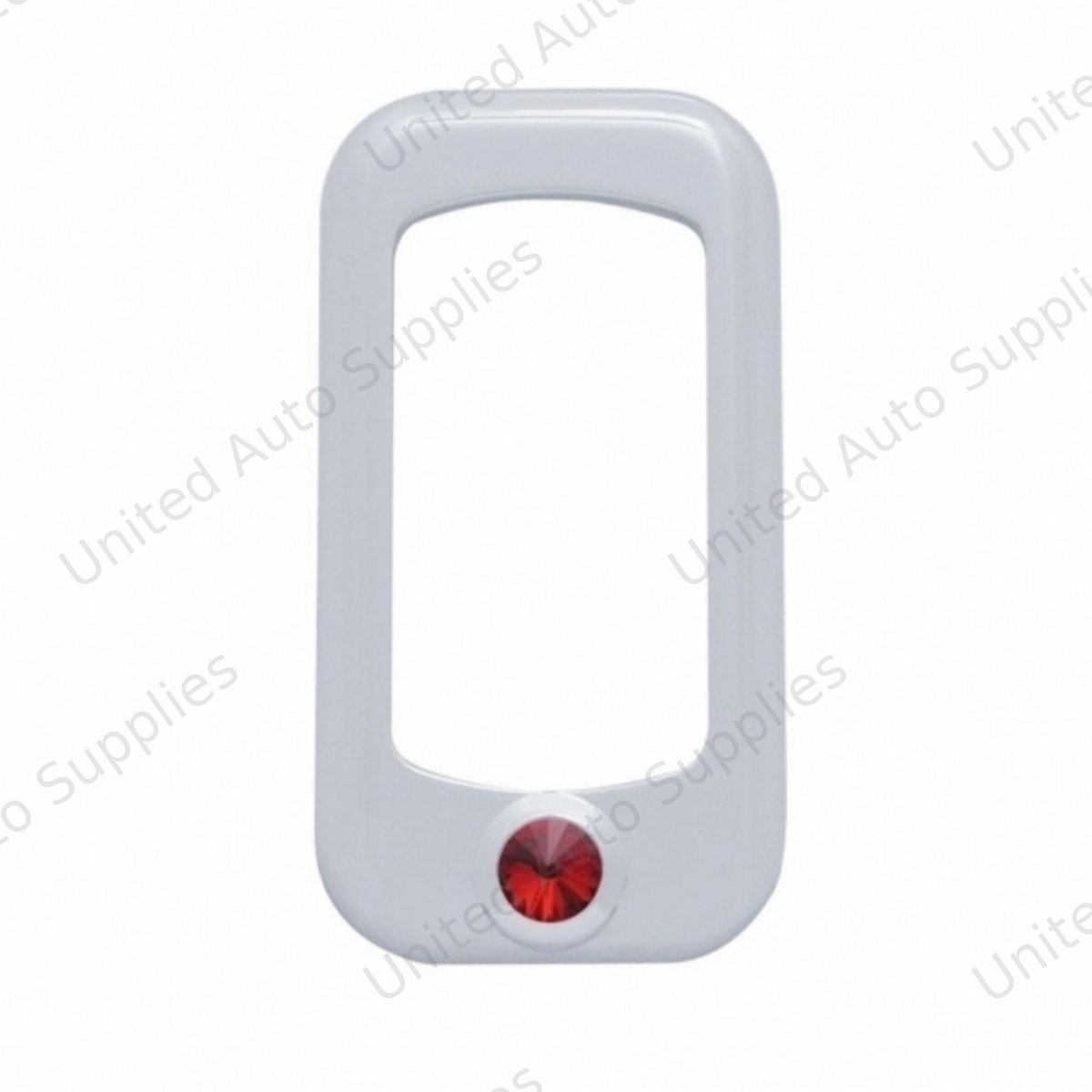 Rocker Switch Bezel For Peterbilt/ Kenworth With Red Crystal (3-Pack)