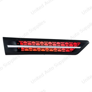 Hood Air Intake Grille With Red LED For 2018-2024 Freightliner Cascadia 126 - Passenger