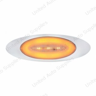 M1 Millennium GloLight 13 LED Clearance/Marker Light - Amber LED/Clear Lens