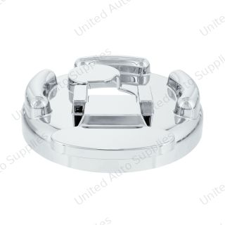 Chrome Plastic Fuel Cap Cover For Peterbilt - Locking