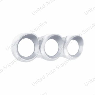 3 Gauge Cluster Cover With Visor For Peterbilt (2005 & Older)- Horizontal