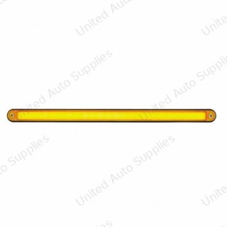 24 LED 12" GloLight Bar With Black Housing - Amber LED/Amber Lens