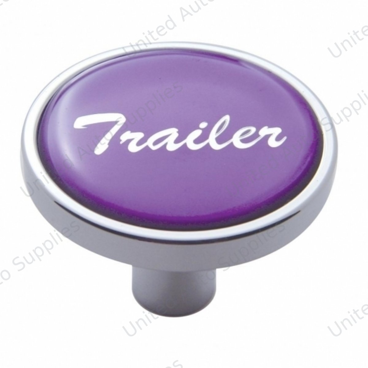 "Trailer" Short Air Valve Knob - Purple Glossy Sticker