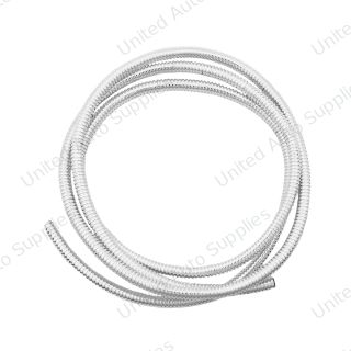 72" Long Chrome Wire Loom - 1/4" Diameter
