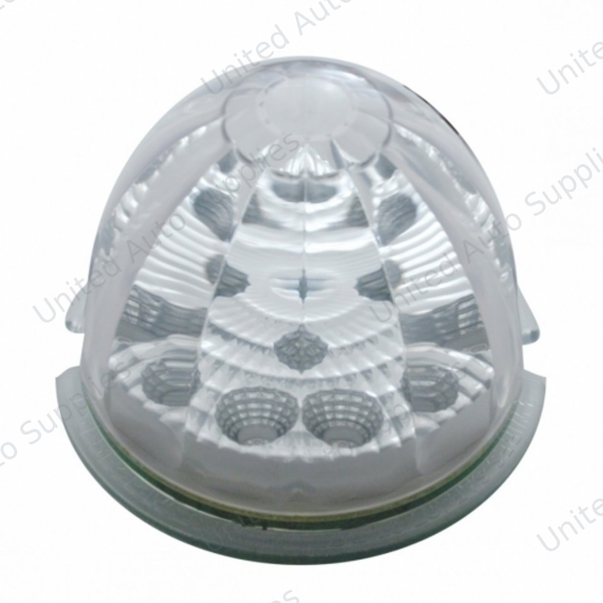 17 LED Reflector Watermelon Maze Cab Light - Amber LED/Clear Lens