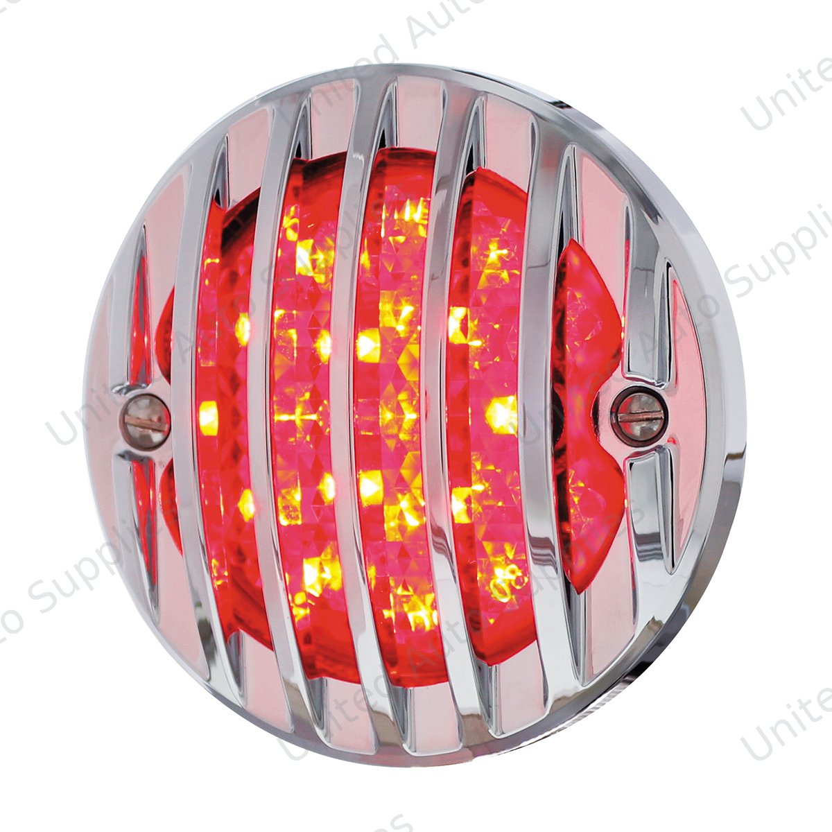 17 LED Tail Light With Chrome Grille Bezel For 1933-36 Ford Truck - R/H