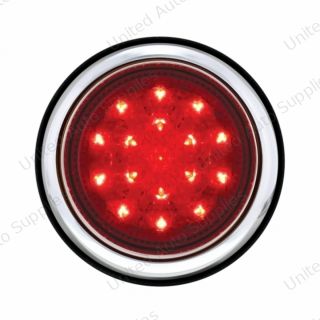 17 LED Chrome Bezel Flush Mount Tail Light
