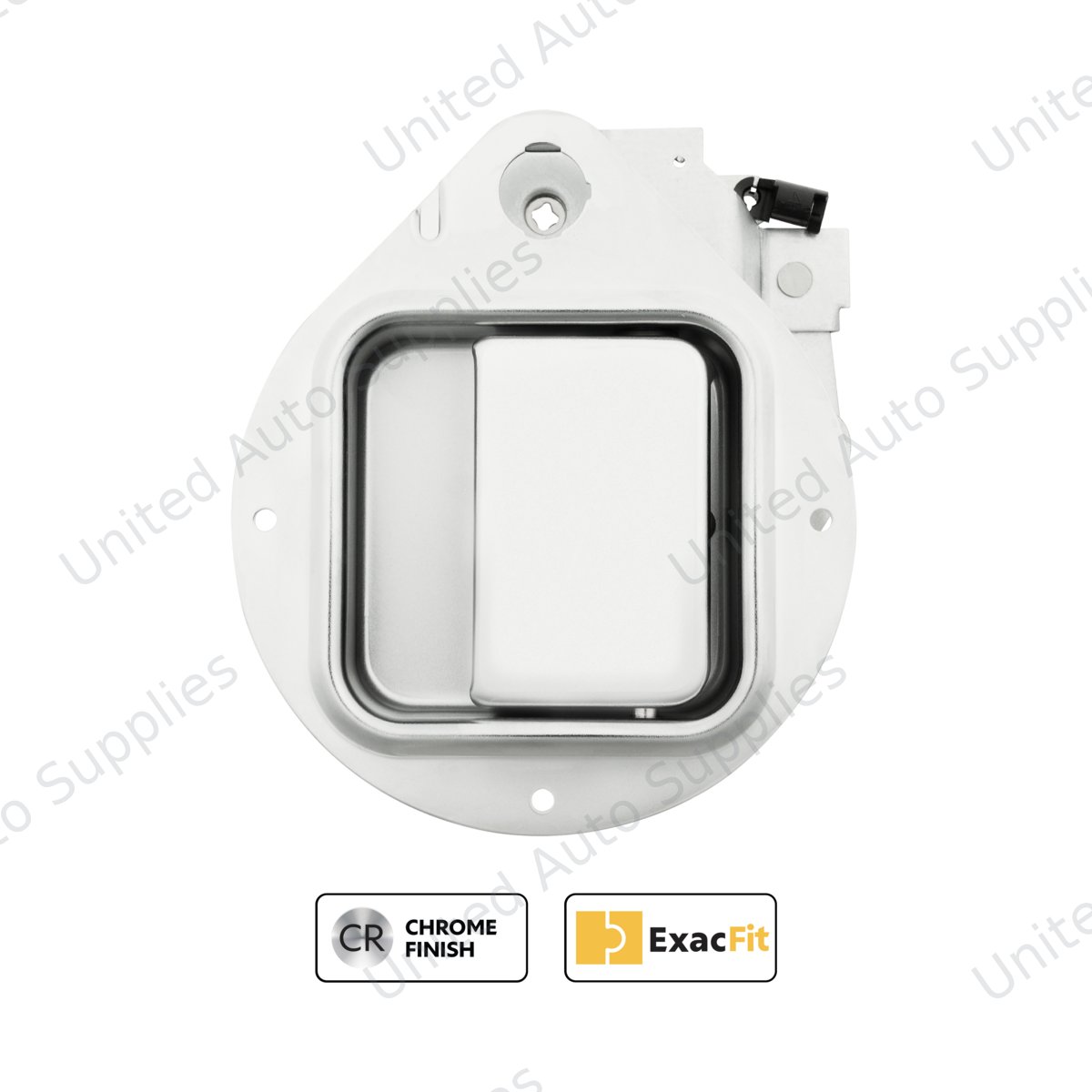 Chrome Exterior Door Handle For 1987-2005 Peterbilt 379/378/385, 1987-2000 377/376/375- Driver