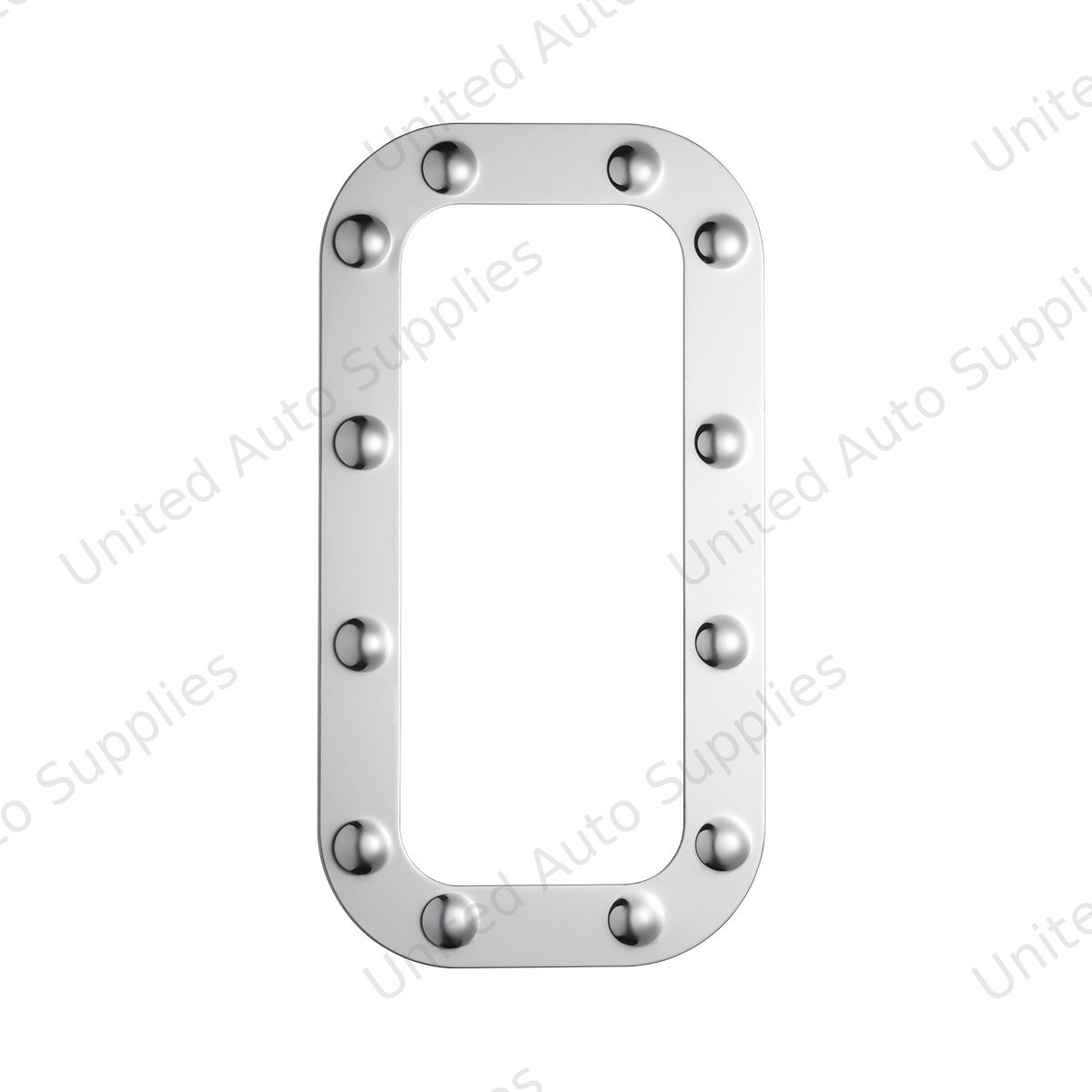 Peterbilt Stainless Dimpled Vent Door Trim (Card of 2)