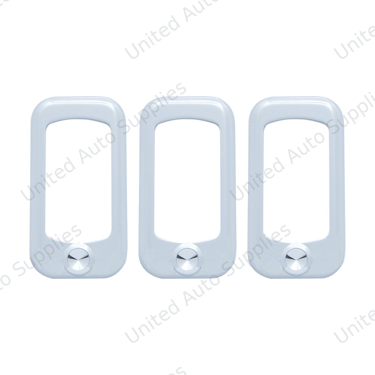Rocker Switch Bezel For Peterbilt/ Kenworth - Indented (3-Pack)