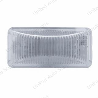 6 LED Rectangular Light (Clearance/Marker) - Amber LED/Clear Lens