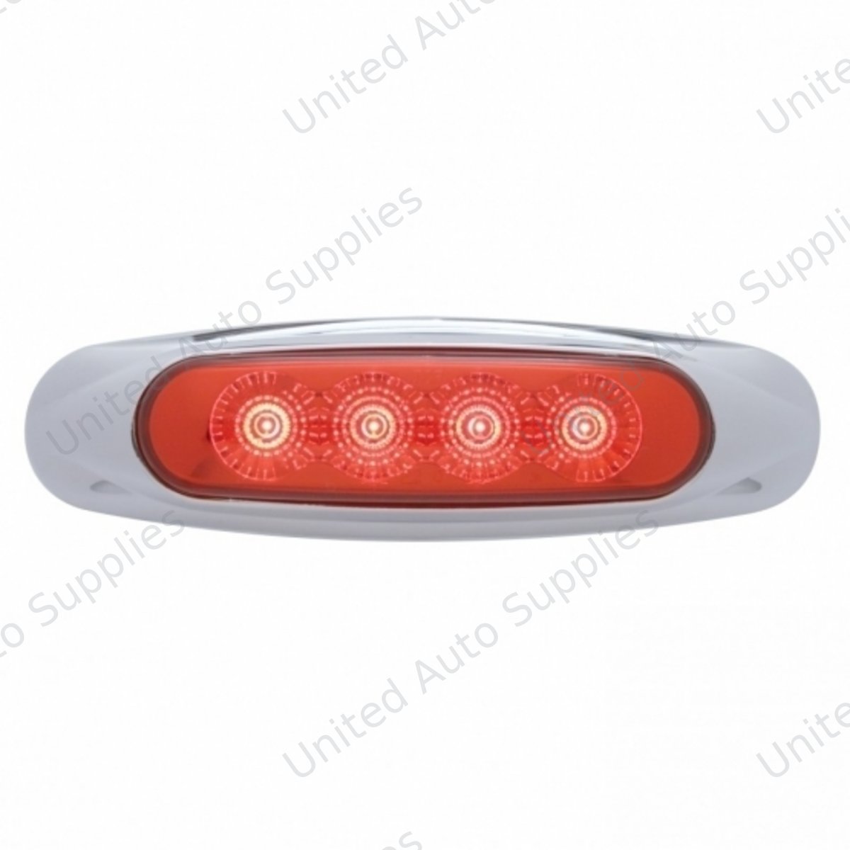 4 LED Reflector Light (Clearance/Marker) - Red LED/Red Lens