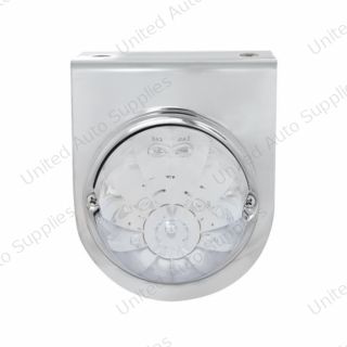 Stainless Light Bracket With 17 LED Watermelon Light - Red LED/Clear Lens