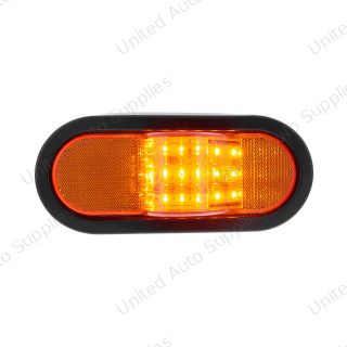 18 LED Mid-Trailer Turn Signal Light Kit - Amber LED/Amber Lens