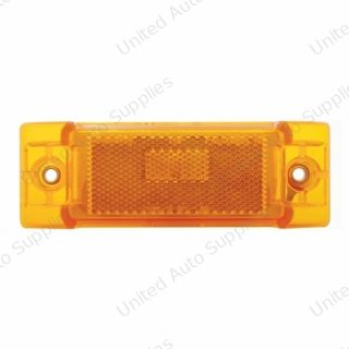 Rectangular Light (Clearance/Marker) With Reflex Lens - Amber Lens