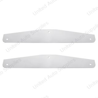 4" X 24" Chrome Standard Bottom Mud Flap Plate - Bolt Thru (Card of 2)