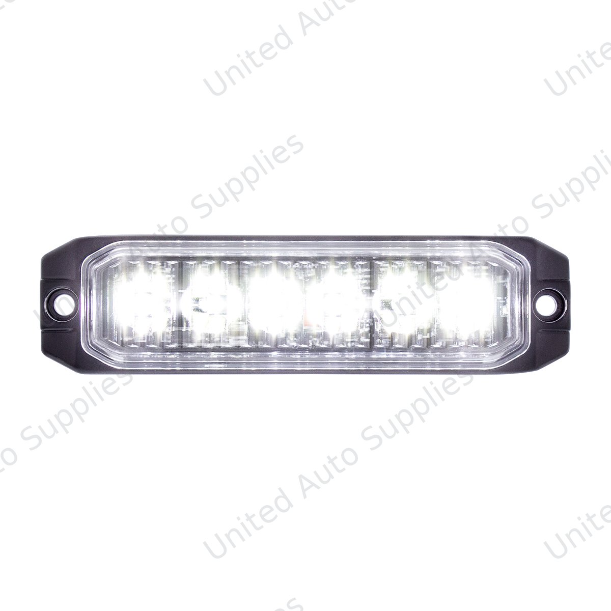 6 High Power LED "Competition Series" Slim Warning Light - White
