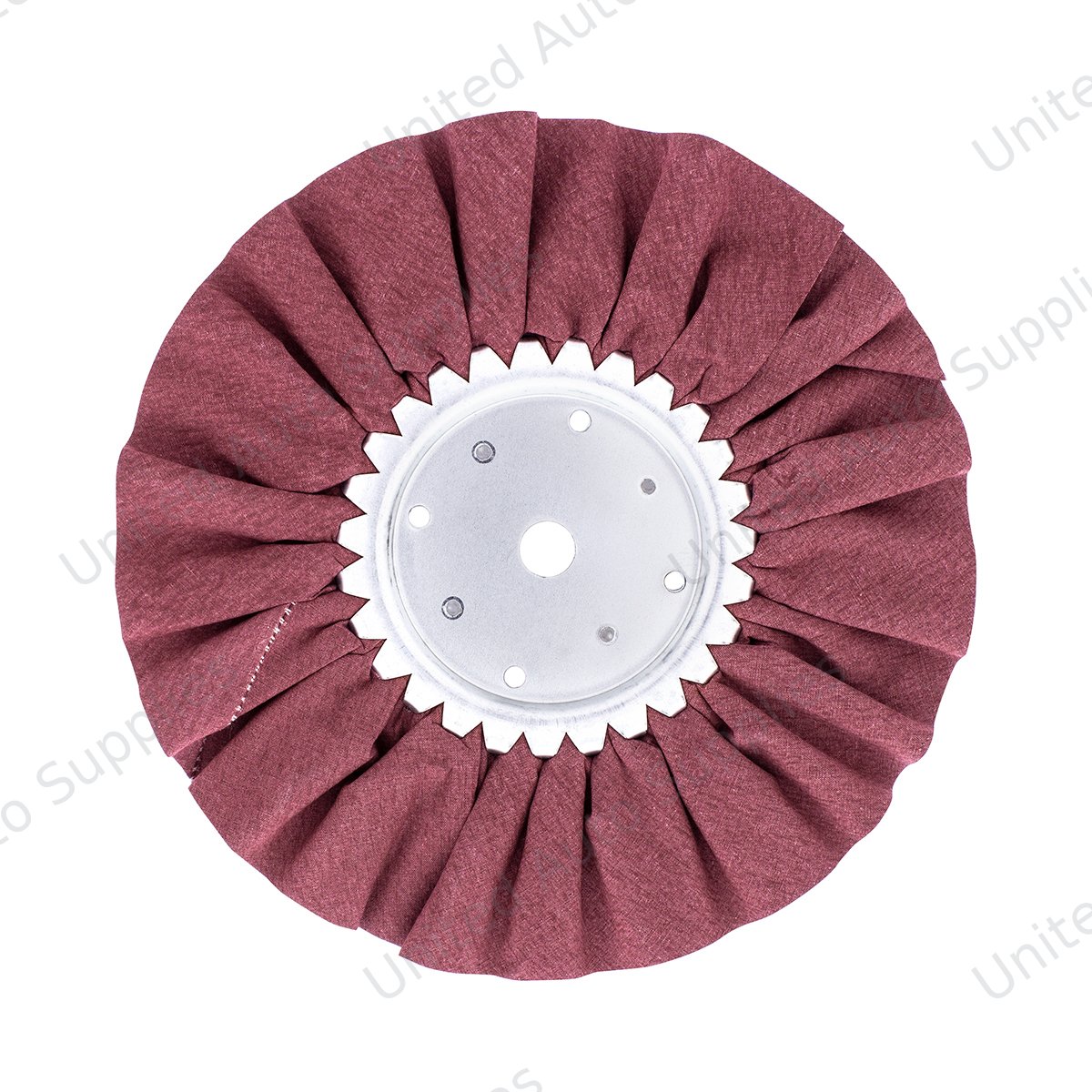 10" Red Treated Airway Buff - 5/8" & 1/2" Arbor