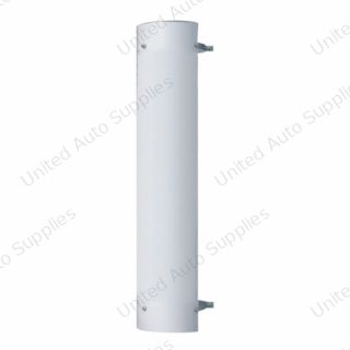 48" Tall 180 Degree Stainless Exhaust Muffler Shield For 6" Diameter Exhaust - Plain