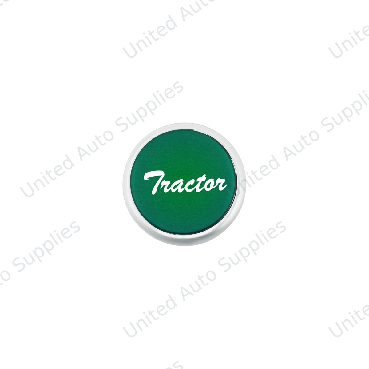 "Tractor" Deluxe Air Valve Knob - Green Glossy Sticker