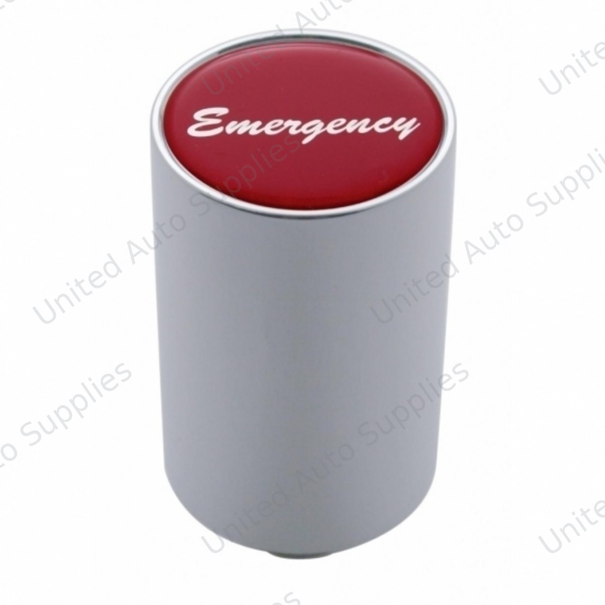 "Emergency" 3" Air Valve Knob - Red Glossy Sticker