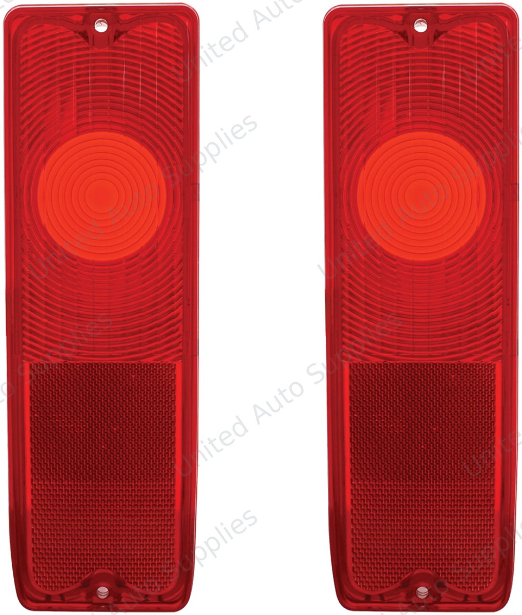 Tail Light Lens (2pcs) For 1967-72 Chevy & GMC Fleetside Truck