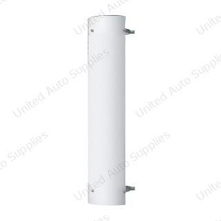48" Tall 270 Degree Stainless Exhaust Muffler Shield For 10" Diameter Exhaust - Plain