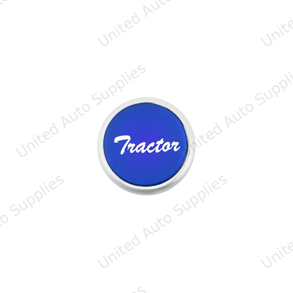"Tractor" Deluxe Air Valve Knob - Blue Glossy Sticker