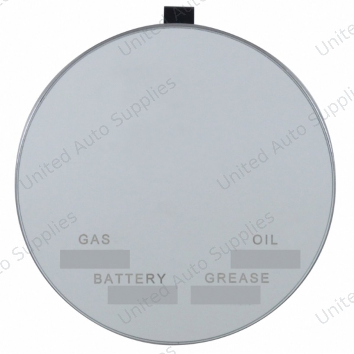 Round Visor Vanity Mirror With Service Info Markers