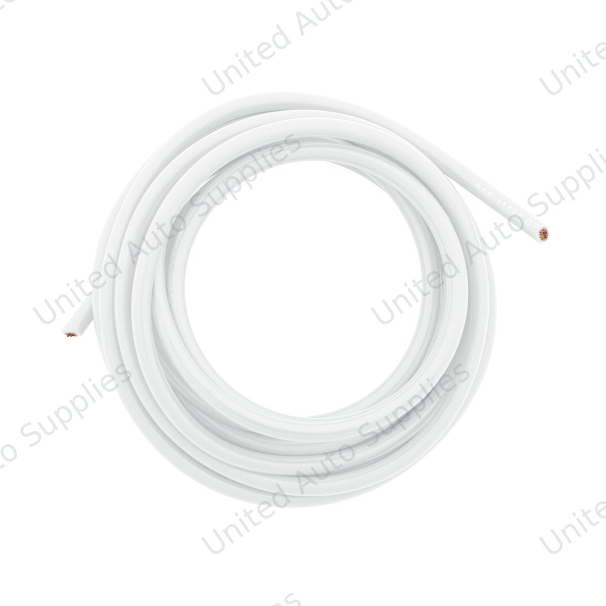 Primary Wire - Rated 80°C 10 AWG, White 8 Ft.