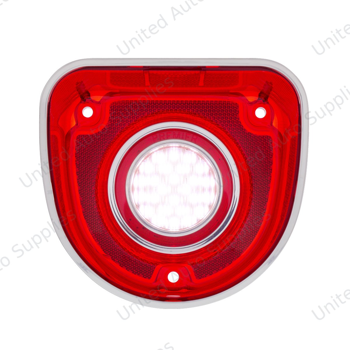 26 LED Backup Light With Stainless Steel Trim Rings For 1968 Chevrolet Caprice/Impala
