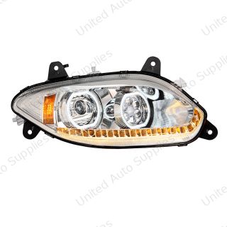 Chrome 17 LED Headlight For 2018-2026 International LT - Passenger