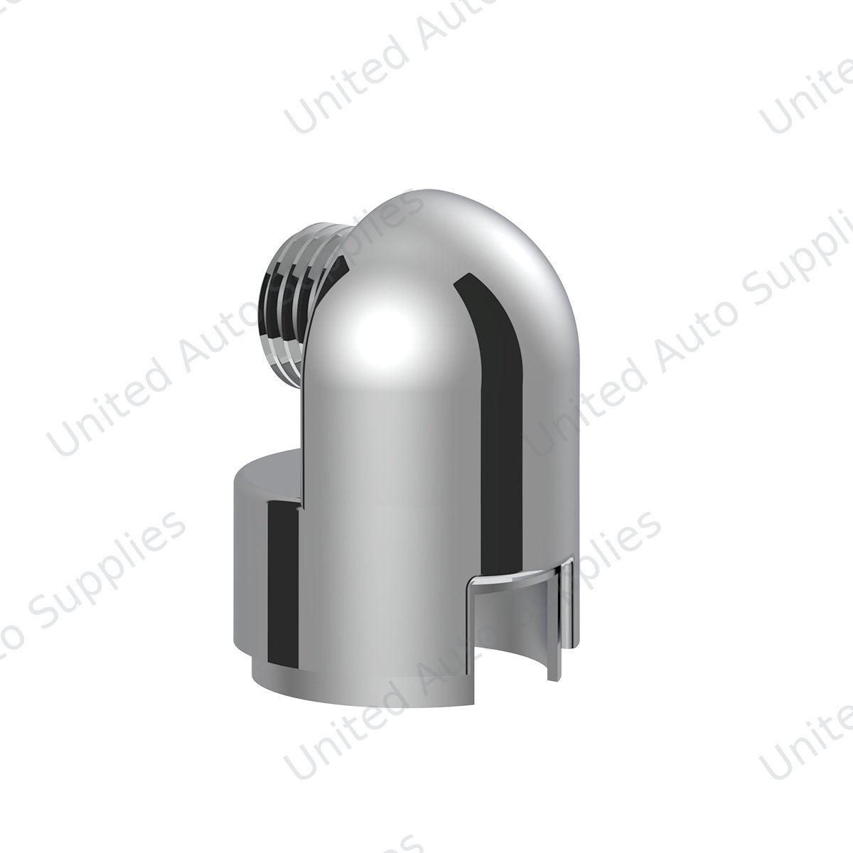 M30X3.5 Thread-On Gearshift Knob Chrome Mounting Adapter For Eaton Fuller Style 13/15/18 Speed - Horizontal (Bulk)