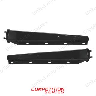30" Black Heavy Duty Mud Flap Hangers - 2.5" Bolt Pattern - Competition Series (Pair)