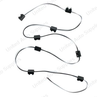 2-Prong Plug Wiring Harness With 6" Lead Between Plugs - 8 Plugs