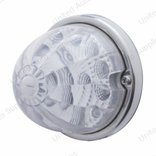17 LED Reflector Watermelon Flush Mount Kit - Red LED/Clear Lens
