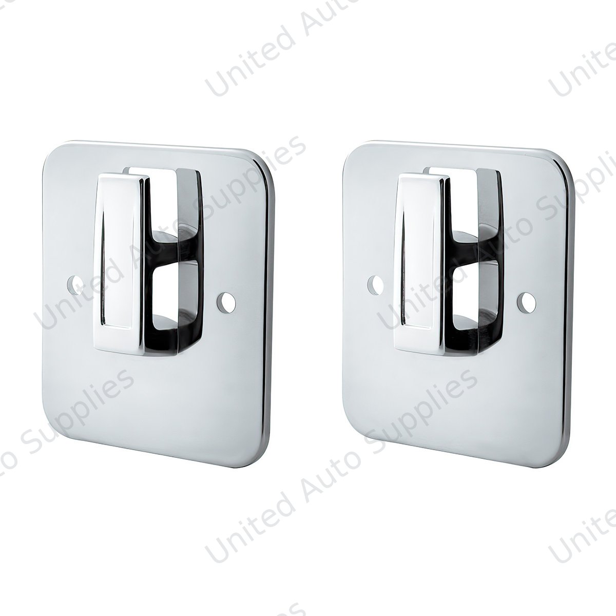 Chrome Plastic Sleeper Cab Coat Hanger Plate For Kenworth T800 (1986-2019), T660 (2008-2016) & T600 (1986-2007) (2-Pack)