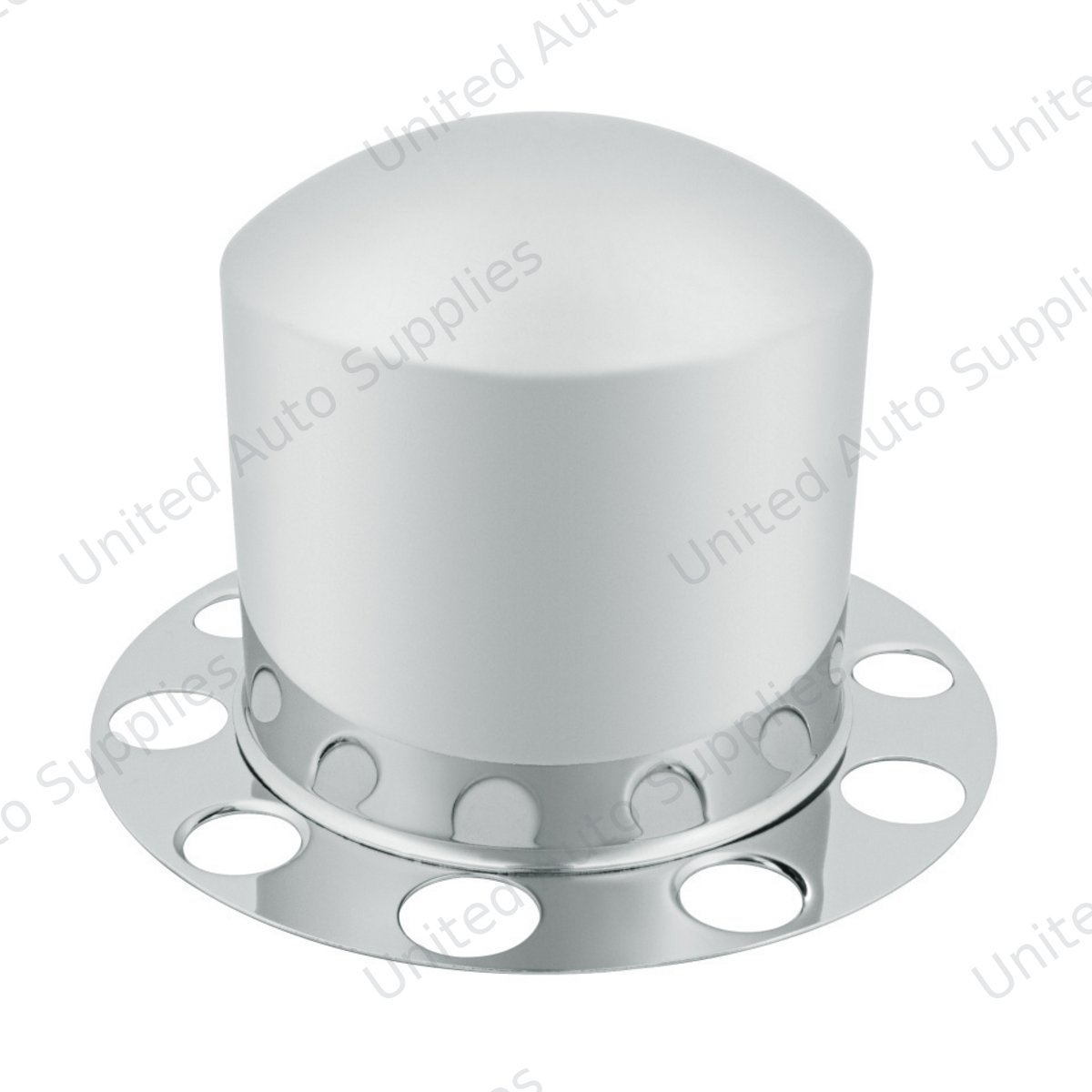 Chrome Dome Rear Axle Cover 2PC Kit For 1-1/2" Nut Cover - Aluminum Wheel