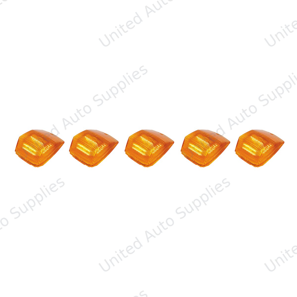 36 LED Square Cab Light - Amber LED/Amber Lens (5-Pack)