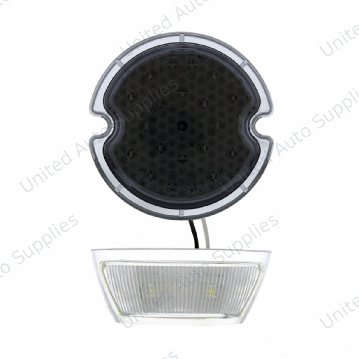 21 LED Tail Light With 4 LED License Plate Light Smoke Lens For 1933-1936 Ford Car & Truck - L/H