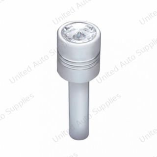 Chrome Door Lock Knob With 9/16" Clear Crystal (2-Pack)