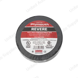 Vinyl Electrical Tape - Black .75"X.007"X60Ft 1 Roll