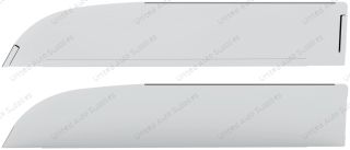 430 Stainless Steel 6.5" Chop Top Window Trim For 2012-2017 Peterbilt 567 & 579 (Pair)
