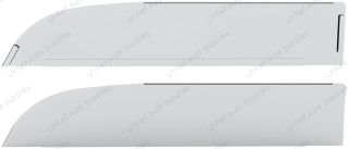 430 Stainless Steel 6.5" Chop Top Window Trim For 2012-2017 Peterbilt 567 & 579 (Pair)