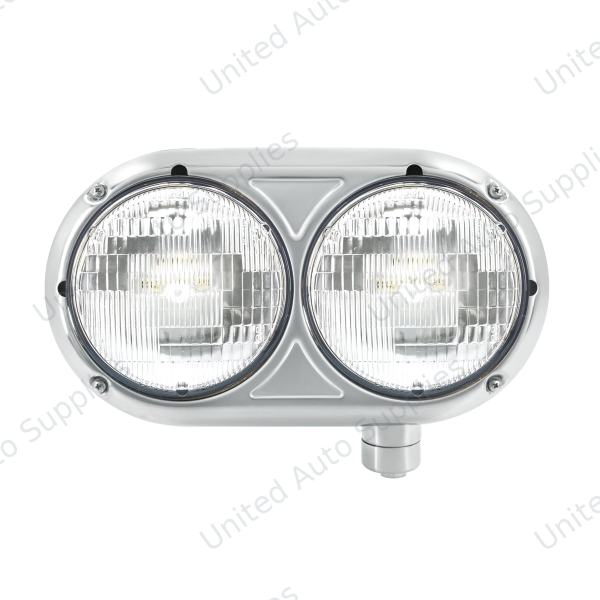 Headlight Assembly With Halogen Bulbs & 304 SS Housing For Peterbilt 359 - Passenger