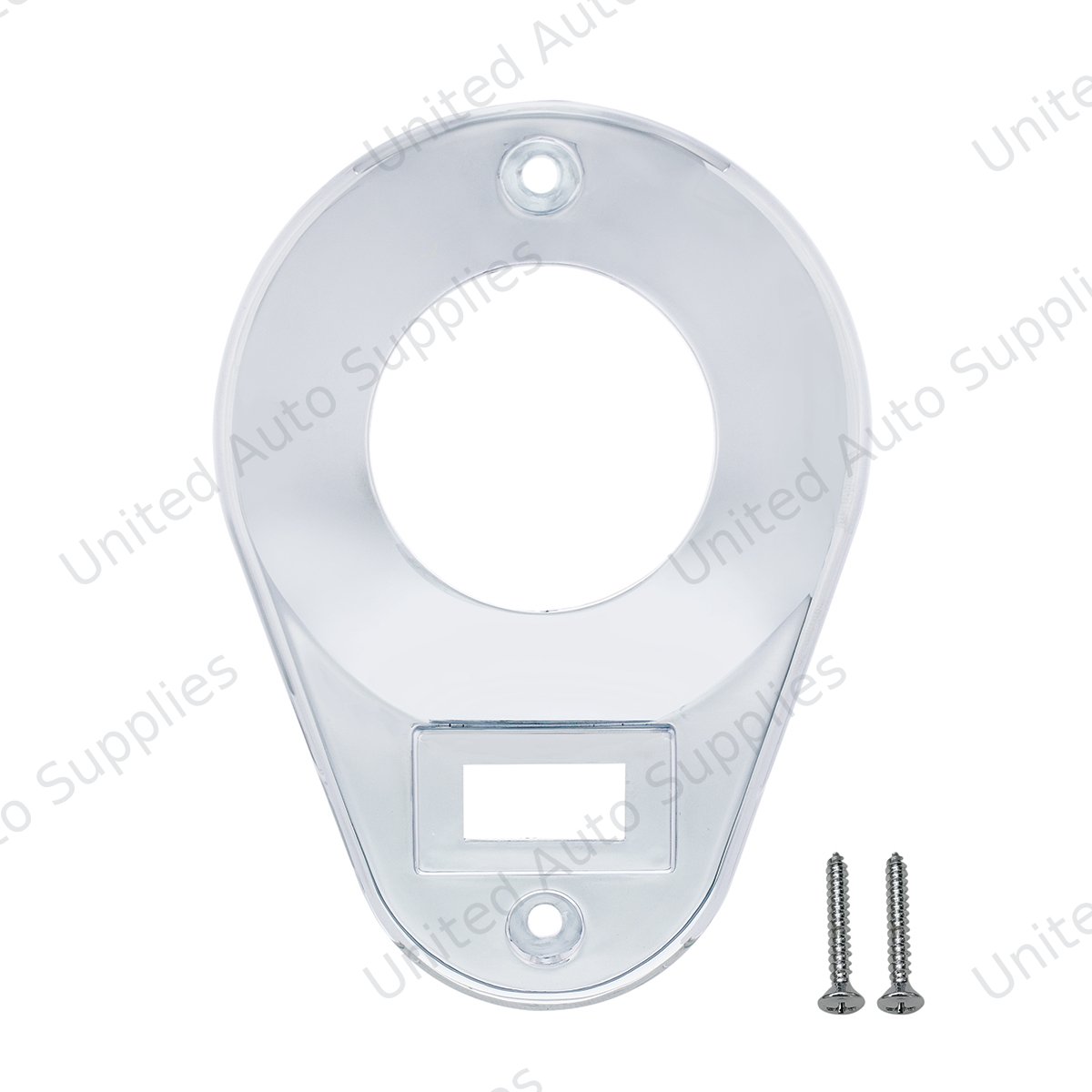 Chrome Plastic Teardrop Style Dome Light Cover For Kenworth T600/T660/T800/W900